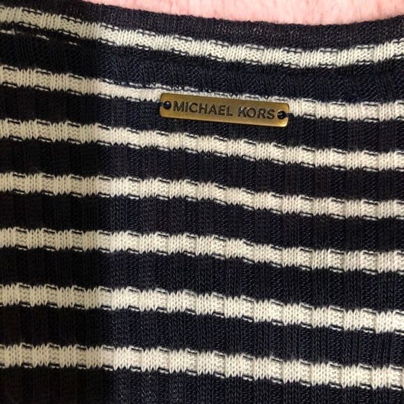 ‎NWT - Michael Kors Long-Sleeve Striped Dress - Picture 9 of 10